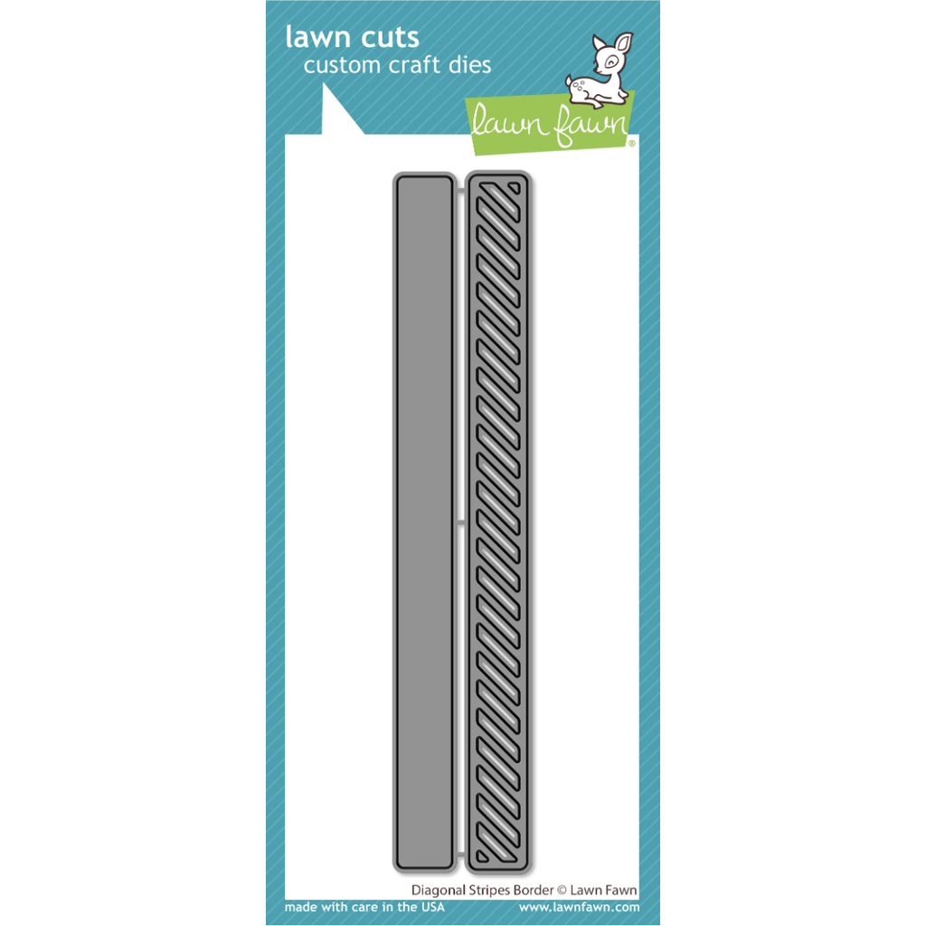 Lawn Fawn Diagonal Stripes Border Dies lf3438