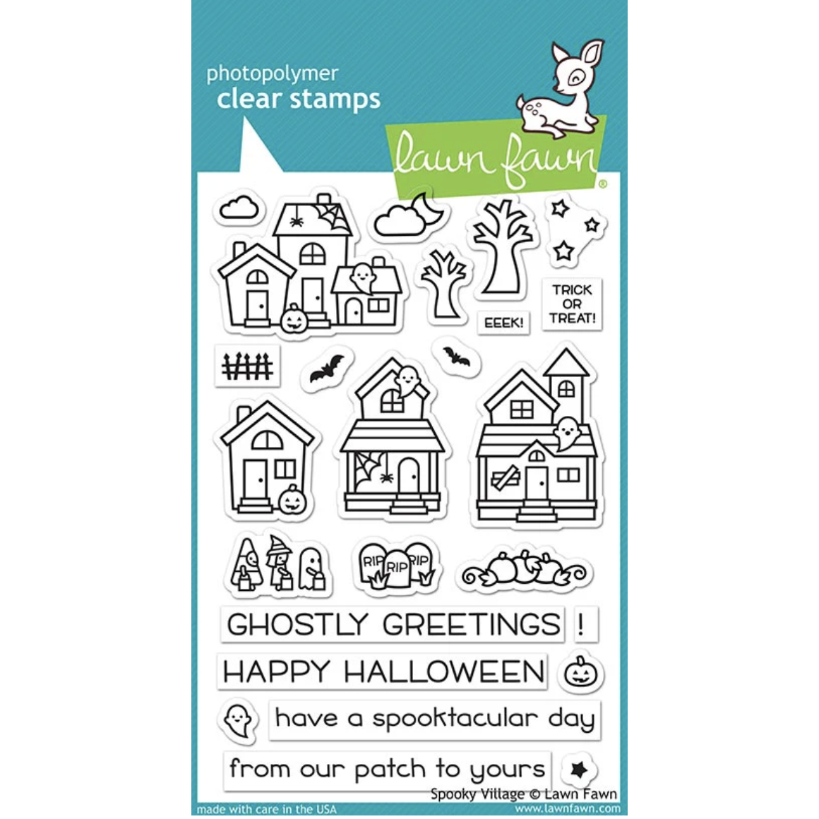 Lawn Fawn Spooky Village Clear Stamps lf2014