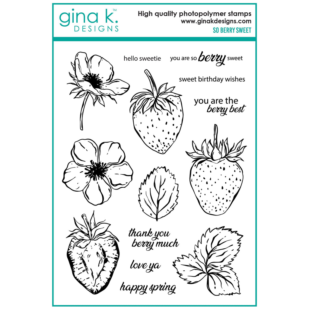 Gina K Designs So Berry Sweet Clear Stamps hs55
