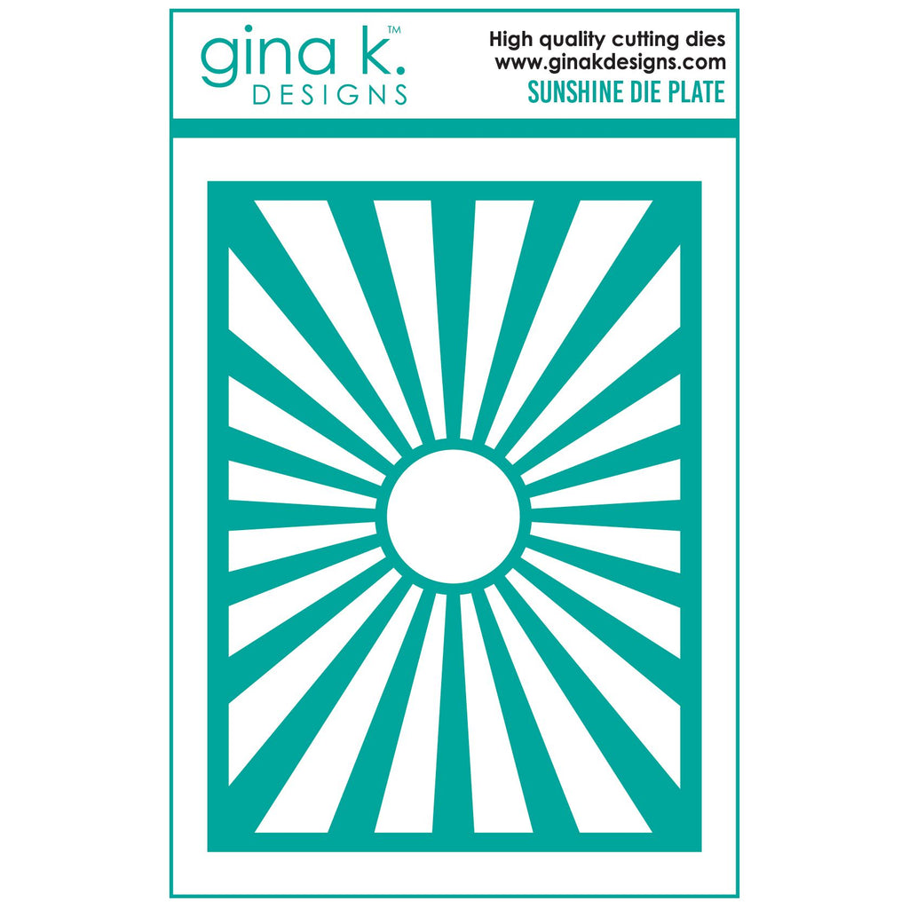 Gina K Designs Sunshine Plate Die die0406