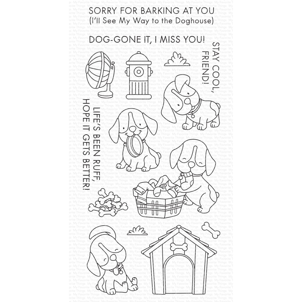 My Favorite Things Playful Pups Clear Stamps yuzu031