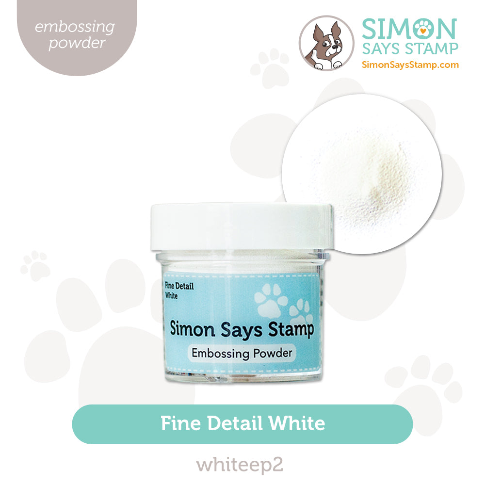 Simon Says Stamp Embossing Powder White Fine Detail WhiteEP2