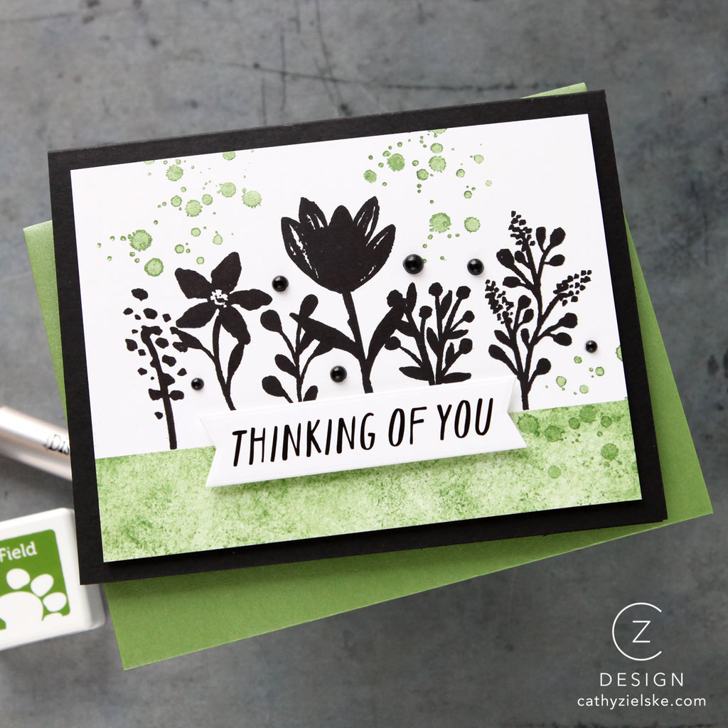 Simon Says Stamp EZ Strips XL Basics 1025ez Thinking of You Card | color-code:ALT01