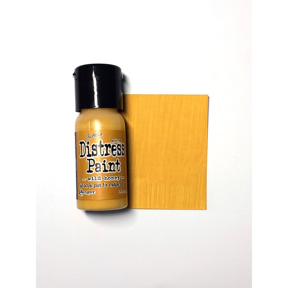 Tim Holtz Flip Top Distress Paint WILD HONEY Ranger TDF53385 Color Swatch