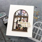 Simon Says Stamp Window Trio Wafer Dies 1401sd Miss You Card | color-code:ALT05