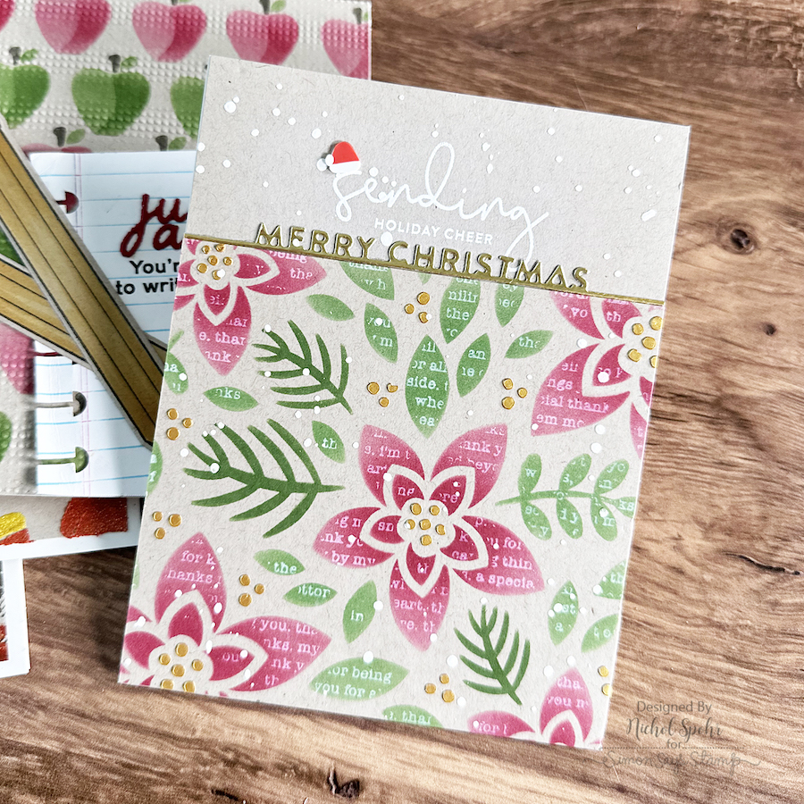 Simon Says Stamp! Simon Says Stamp Stencil WINTER FLORAL LAYERING SET ssst121458 Christmas Card | color-code:ALT02