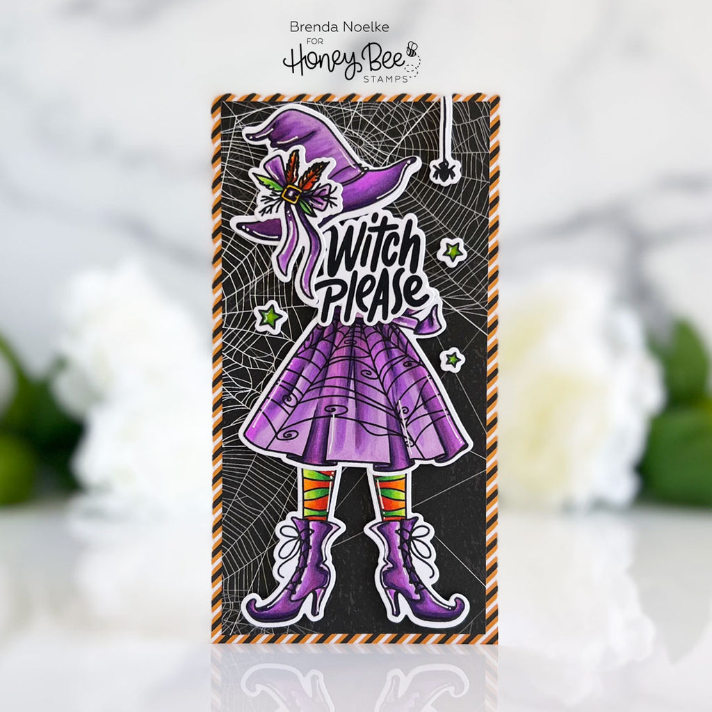 Honey Bee HOCUS POCUS Clear Stamp Set hbst-443 Witch Please Halloween Card | color-code:ALT01
