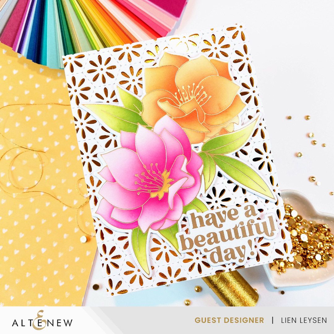 Altenew Spark Joy Black Hellebore Add-On Die alt8463 beautiful day