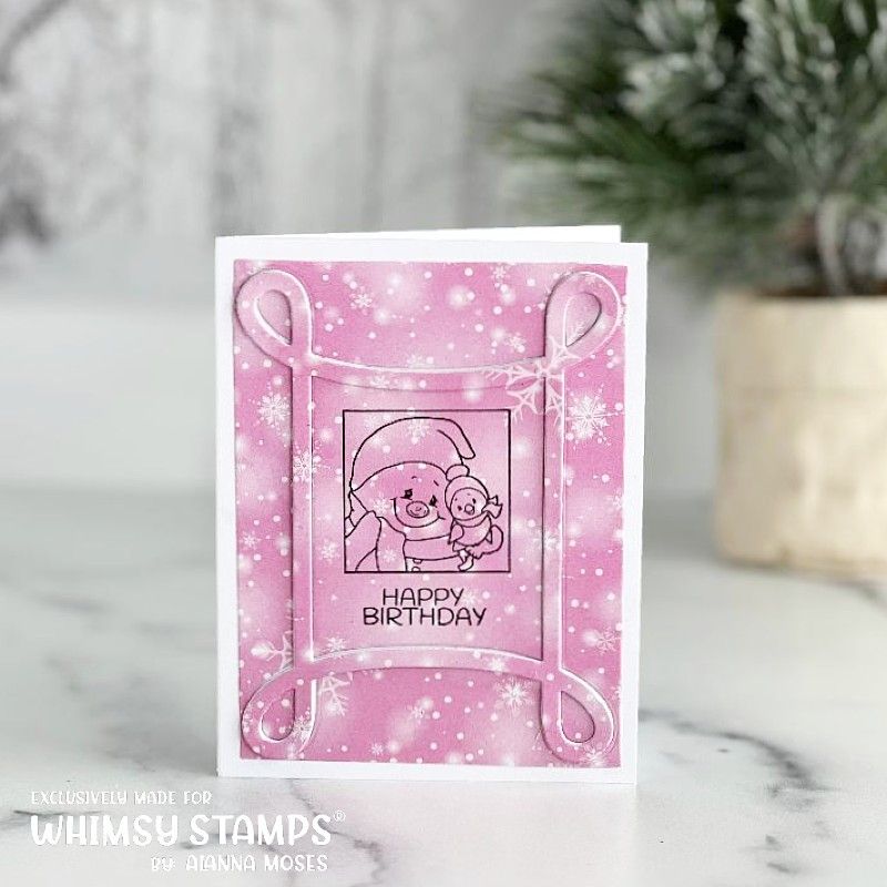 Whimsy Stamps Birthday Cool Clear Stamps c1430 happy birthday