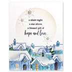 Penny Black Background Basics Stencils 25-021 christmas card
