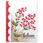 Penny Black Cling Stamp Brilliant Berries 40-911 believe