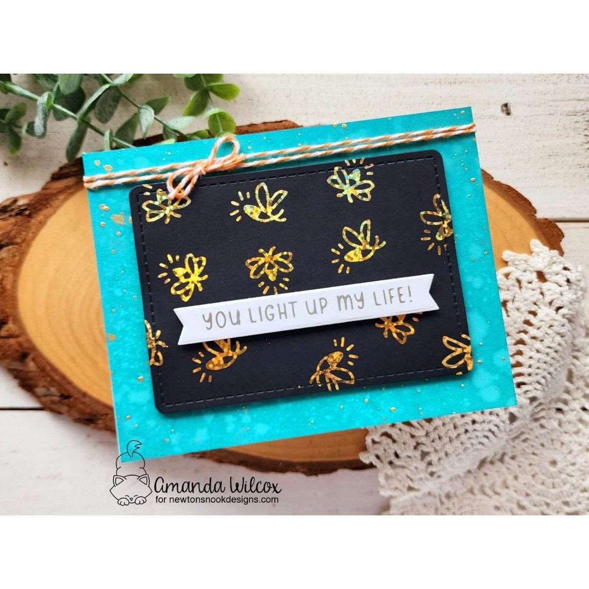 Newton's Nook Fireflies Hot Foil Plate and Die Set NN2305HF1 twine
