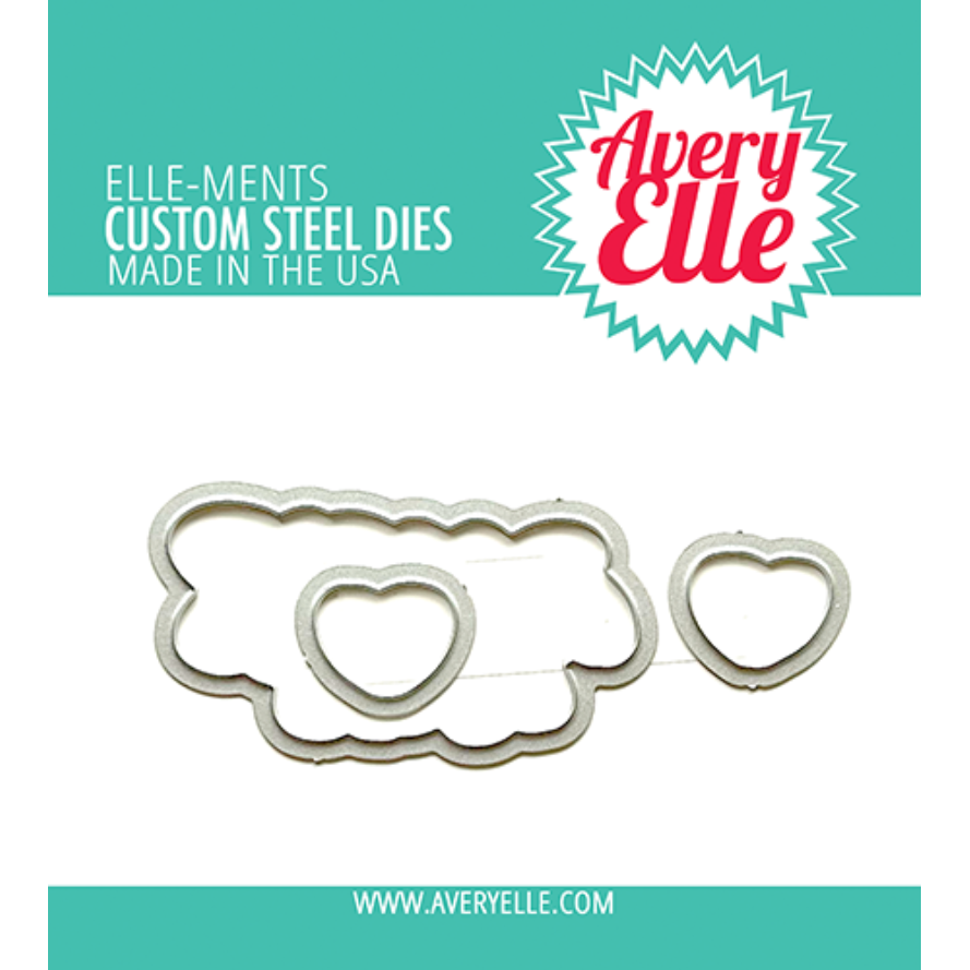 Avery Elle Steel Dies Conversation Hearts d-23-37