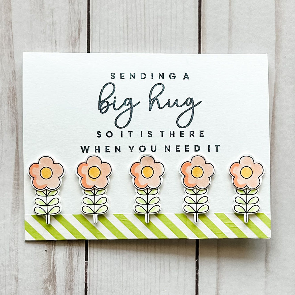 Avery Elle Clear Stamps Groovy Vibes st-24-12 cute flowers