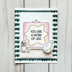 Avery Elle Clear Stamps Work of Art st-24-08 paintbrush