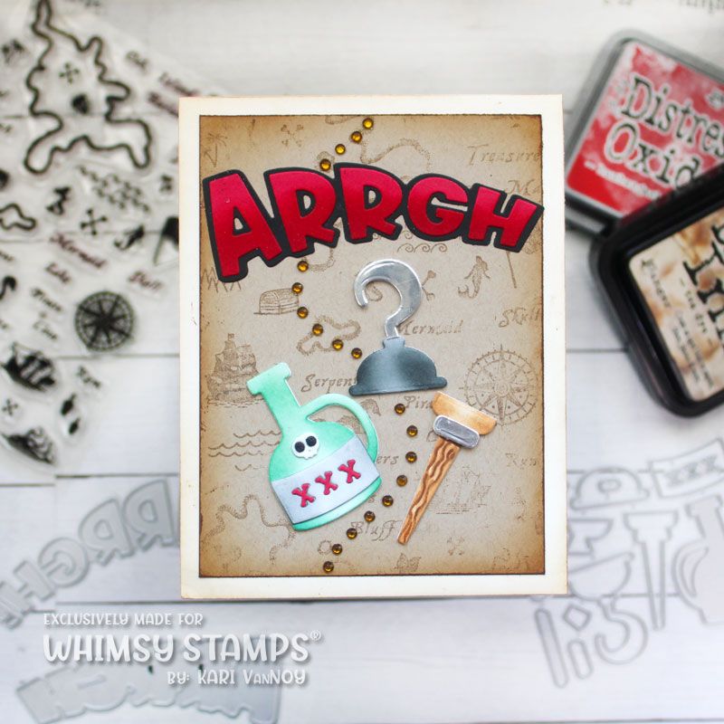 Whimsy Stamps Arrgh Accessories Dies WSD210 arrgh matey