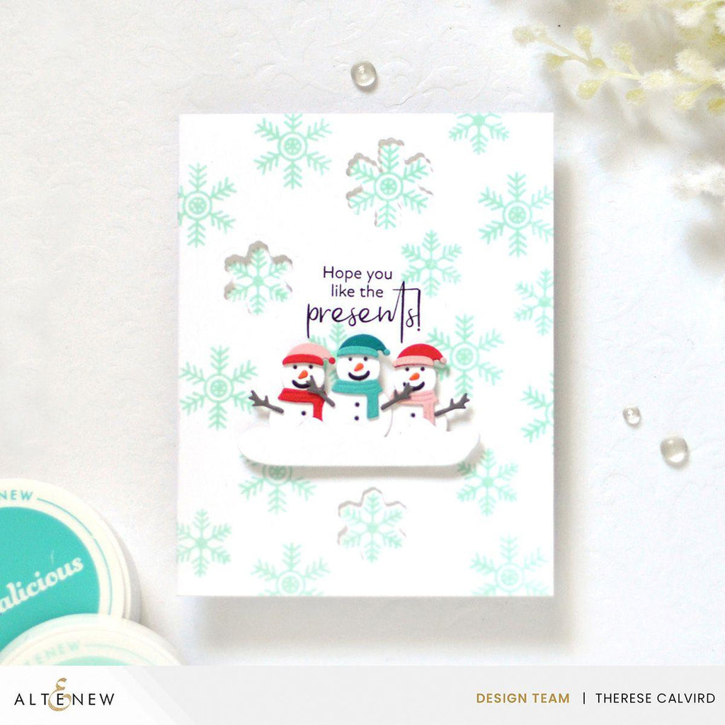 Altenew Joyous Sentiments Dies alt8091 snowmen