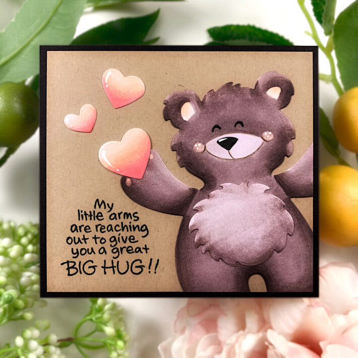 S5-586 Stampendous Bear Hugs Etched Dies big hug
