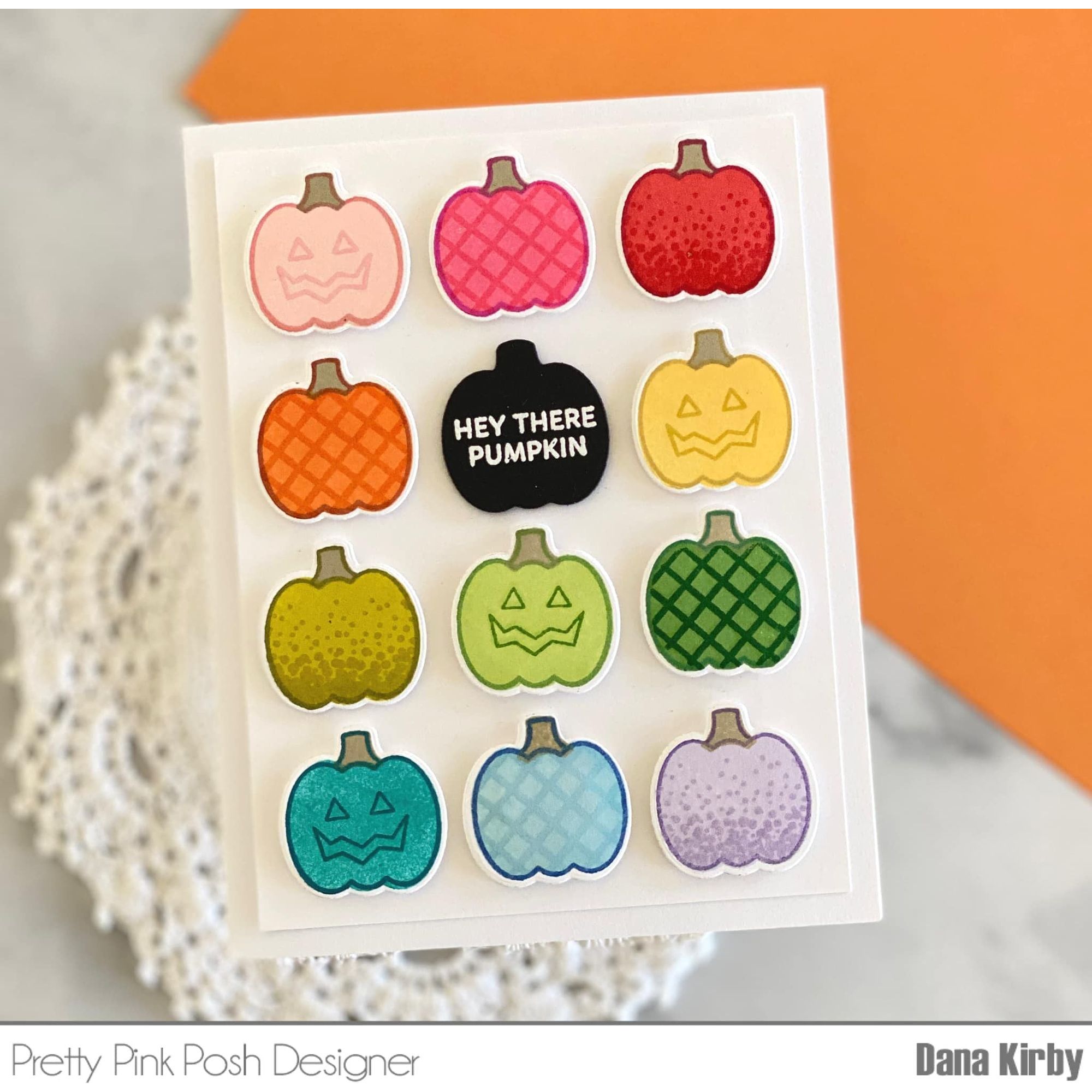 Pretty Pink Posh Decorative Pumpkins Clear Stamps hey pumpkin