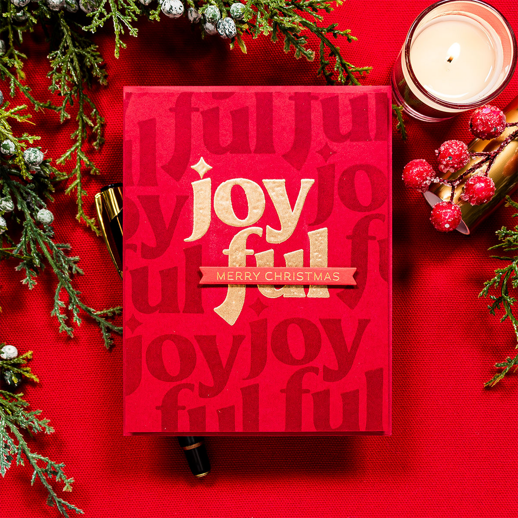 Simon Says Stamps And Dies Joyful Greetings Diecember Christmas Card | color-code:ALT01