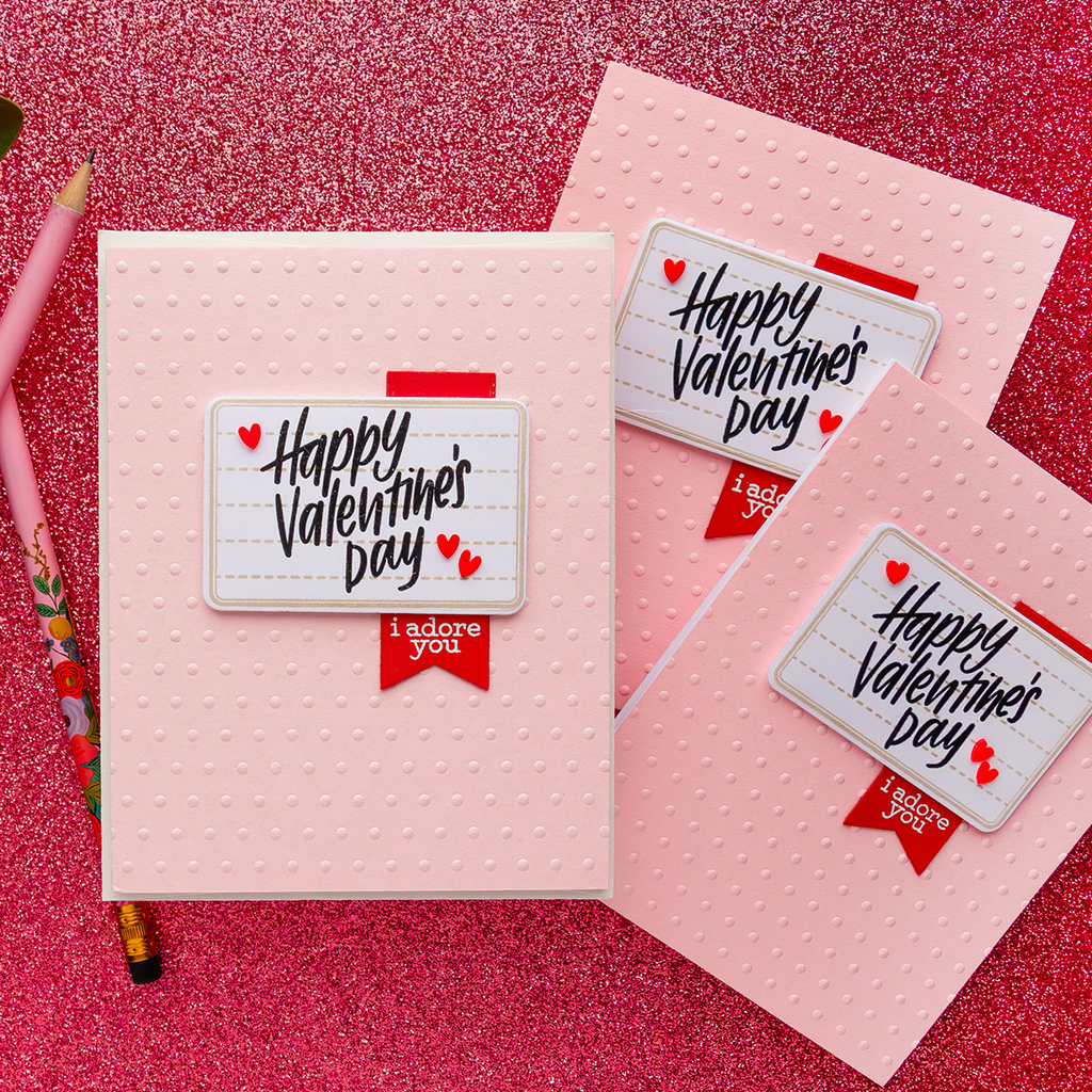 Simon Says Stamp! Simon Says Clear Stamps LOVE NOTES sss101967 Valentine's Day Cards | color-code:ALT01