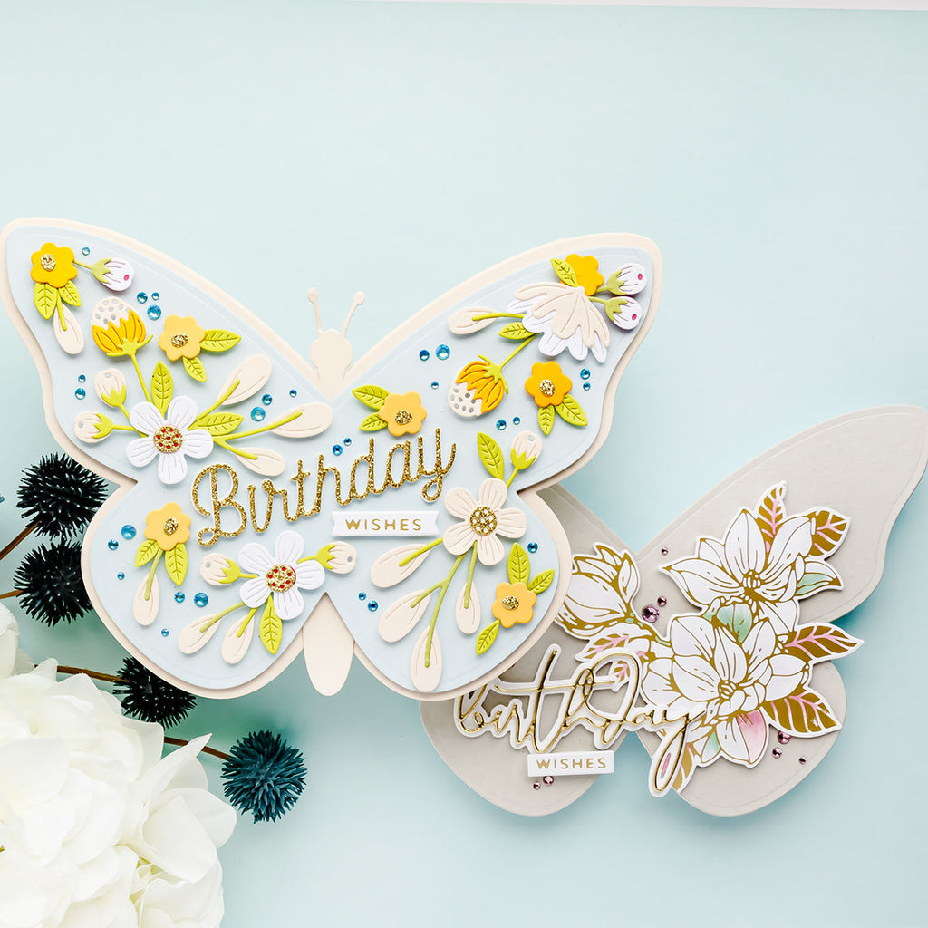 S5-502 Spellbinders BE BOLD BLOOMS Etched Dies Butterfly | color-code:ALT01