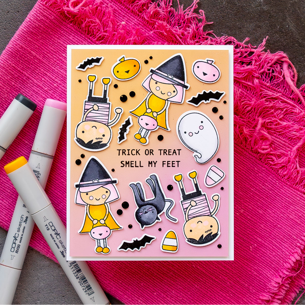 Simon Says Clear Stamps Halloween Friends 3078ssc Cheering for You Halloween Card | color-code:ALT05