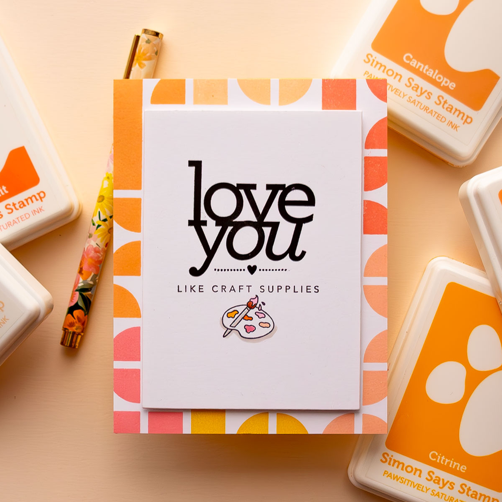 Simon Says Clear Stamps HAND CRAFTED WITH LOVE sss102029 Love Card | color-code:ALT01