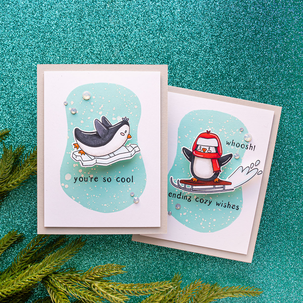 Simon Says Stamps and Dies Polar Christmas set870pc Sweet Wishes Holiday Cards | color-code:ALT04