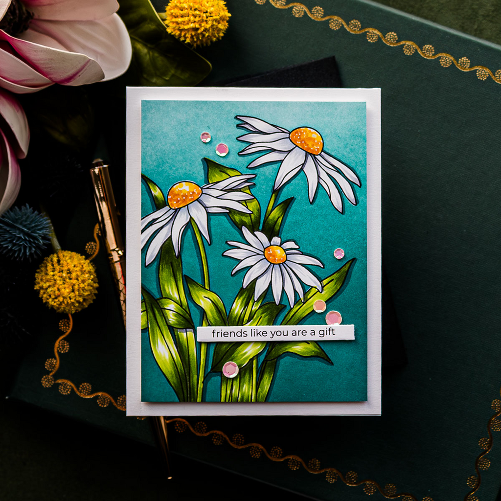 Simon Says Stamp! Simon Says Stamps and Dies BLACK EYED SUSANS set551bes Stamptember | color-code:ALT02