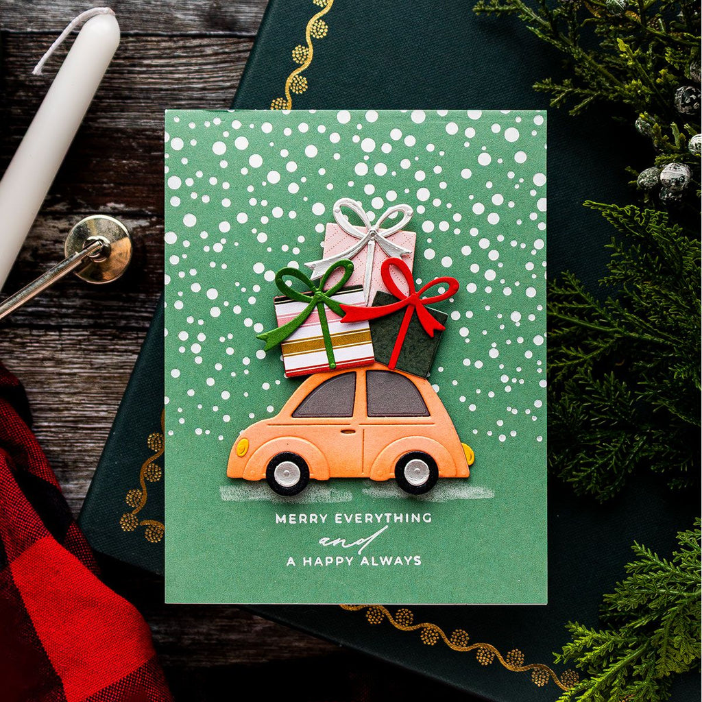 Spellbinders Yuletide Ride Etched Dies s4-1462
