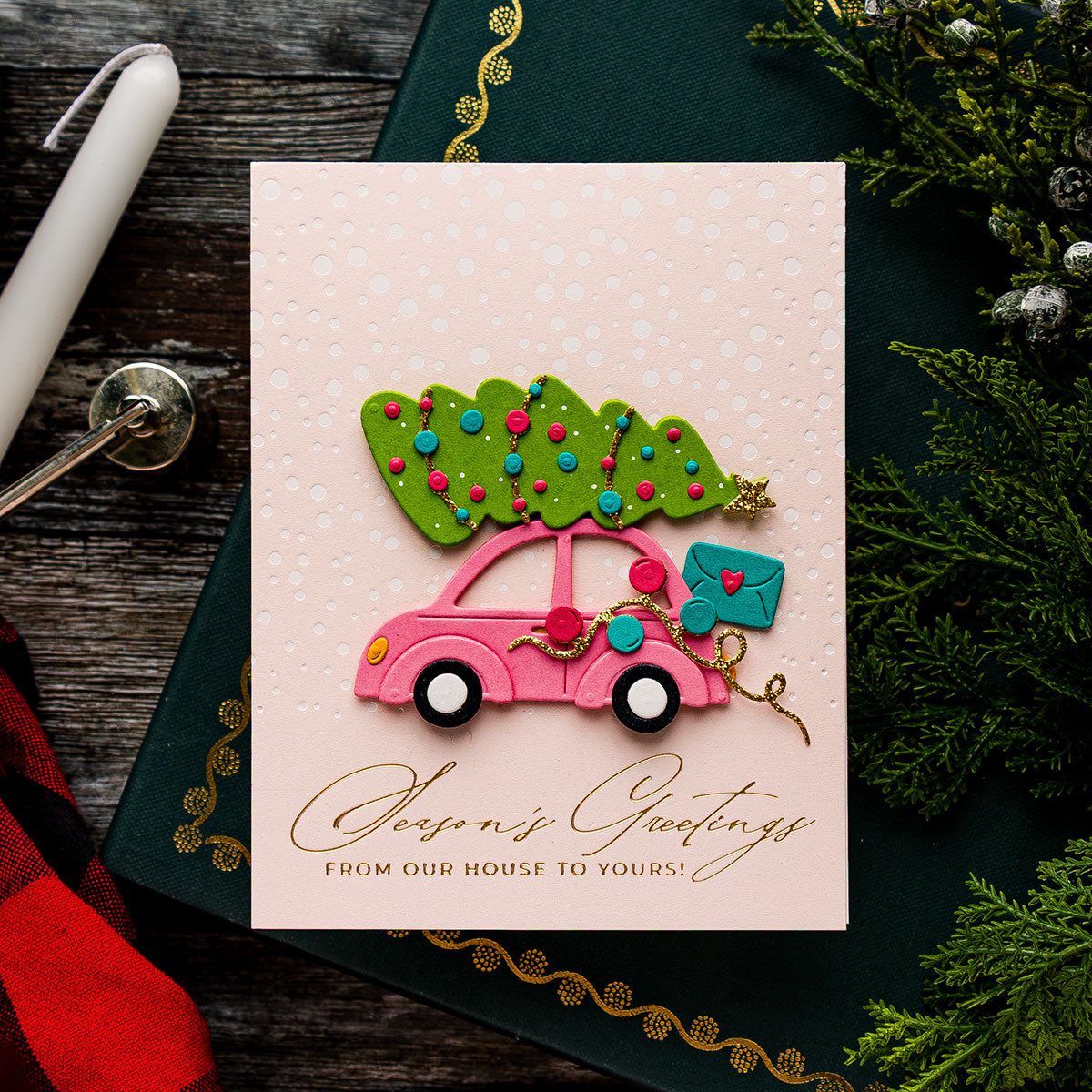 Spellbinders Yuletide Ride Etched Dies s4-1462
