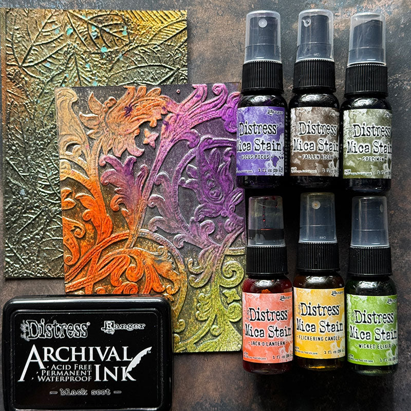 Tim Holtz Distress Fallen Acorn Mica Stain Ranger tsh87205 Halloween Cards | color-code:ALT05