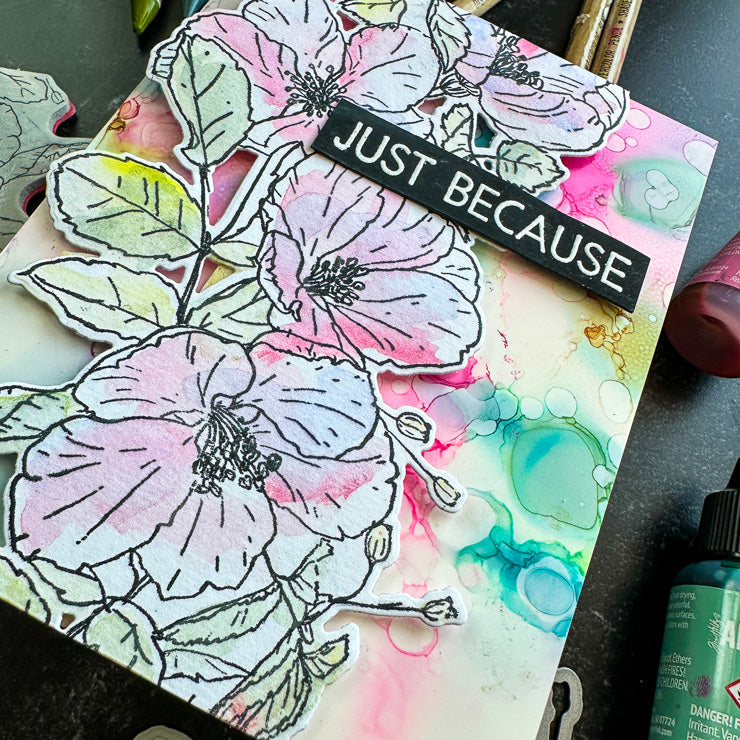 Tim Holtz Distress Watercolor Pencils 75 Bundle Ranger Floral Watercoloring Card | color-code:ALT12