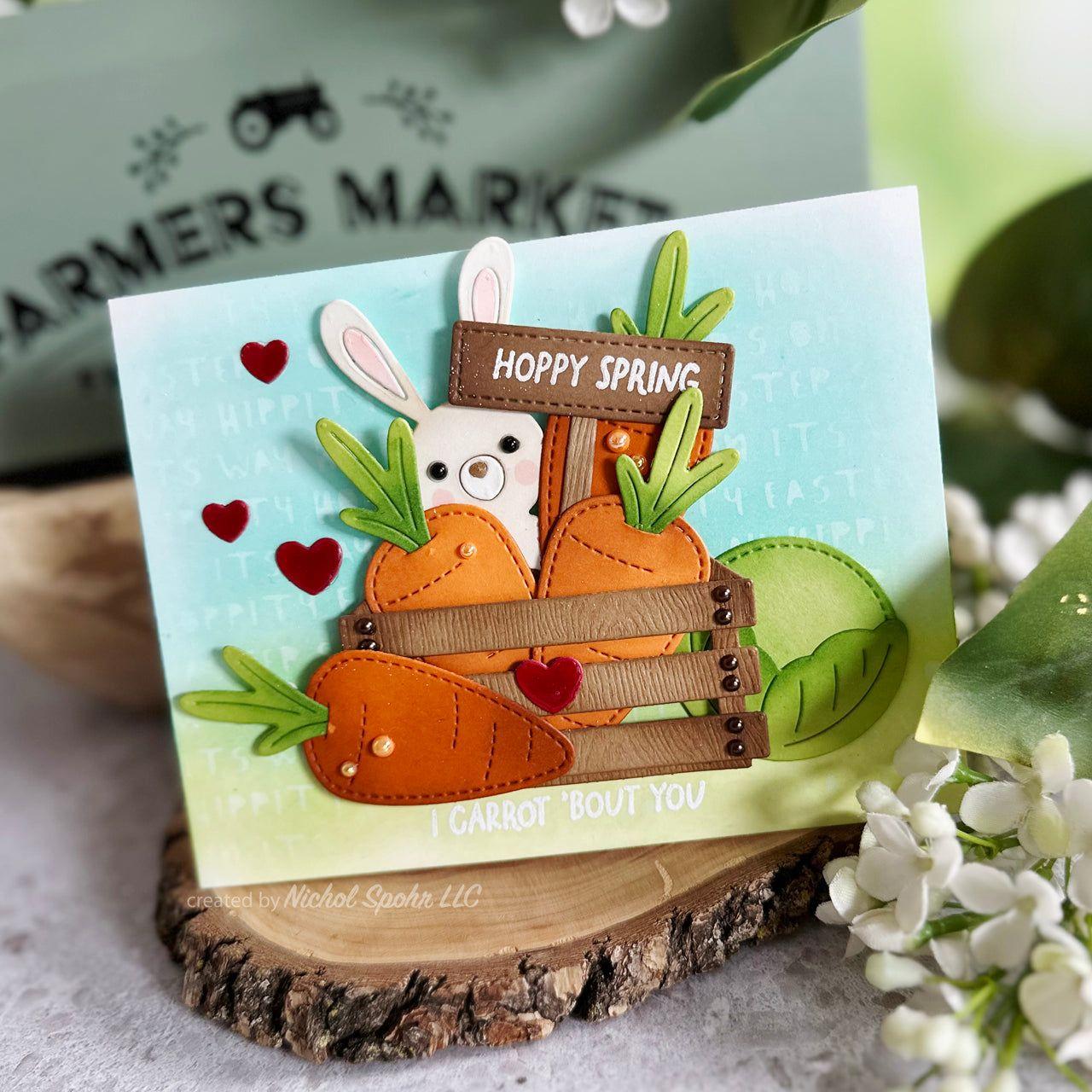 Tim Holtz Distress Grit Paste Opaque Ranger tda71792 Bunnies Scene Card | color-code:ALT13