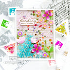Tim Holtz Picked Raspberry Distress Spritz tdu86413 Floral Shaker Card | color-code:ALT10