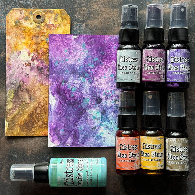 Tim Holtz Distress Oxide Spray Salvaged Patina Ranger tso72799 Color Swatches | color-code:ALT991