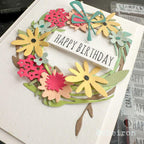 Tim Holtz Distress Collage Medium Matte 2OZ tda73031 Floral Wreath Birthday Card | color-code:ALT12