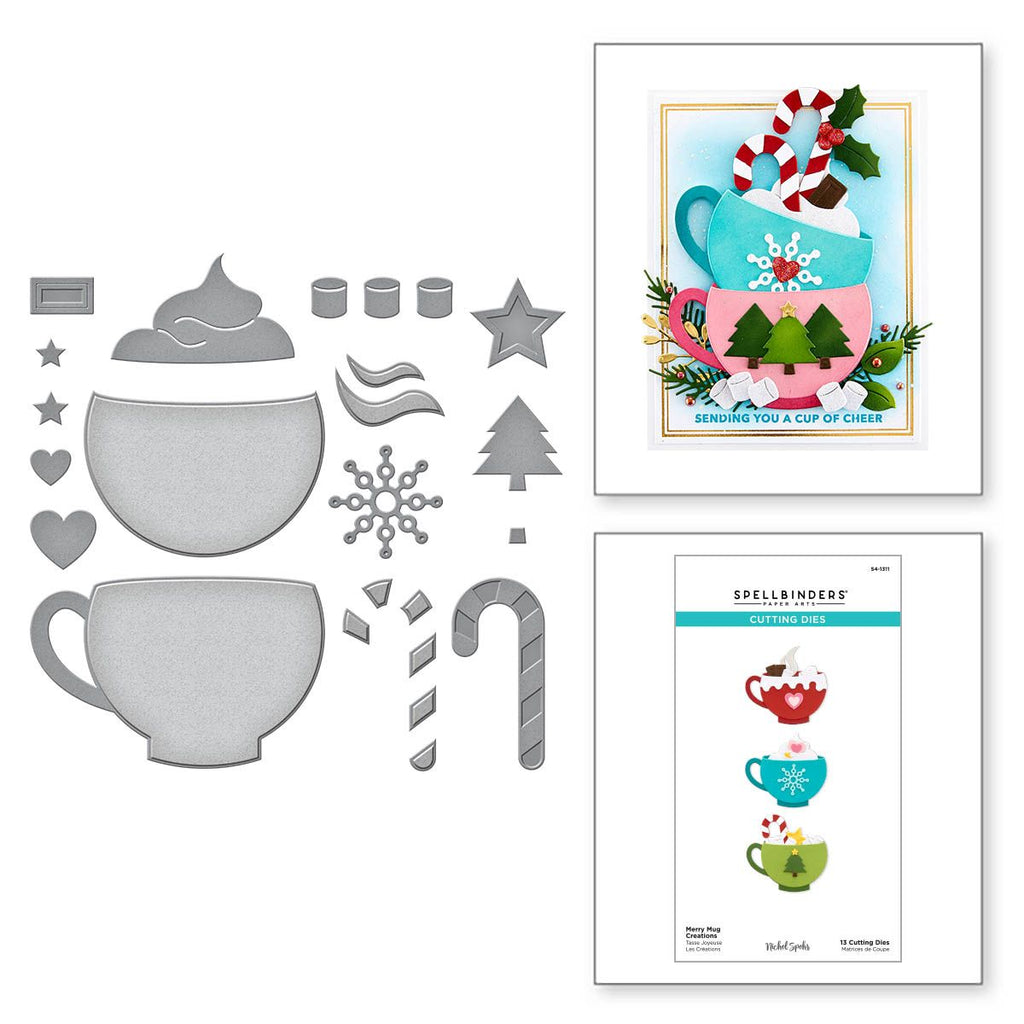 s4-1311 Spellbinders Merry Mug Creations Etched Dies product image