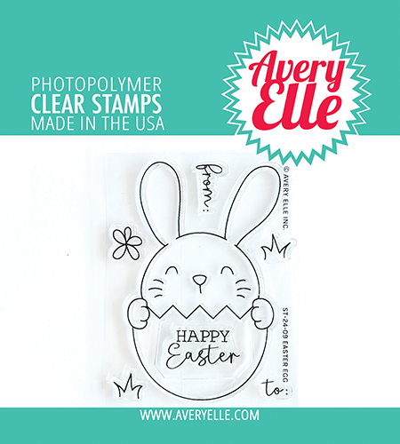 Avery Elle Clear Stamps Easter Egg st-24-09