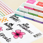 Altenew Mini Ink Cubes Label Set 2023 Amy Tangerine Collection alt7982 stickers