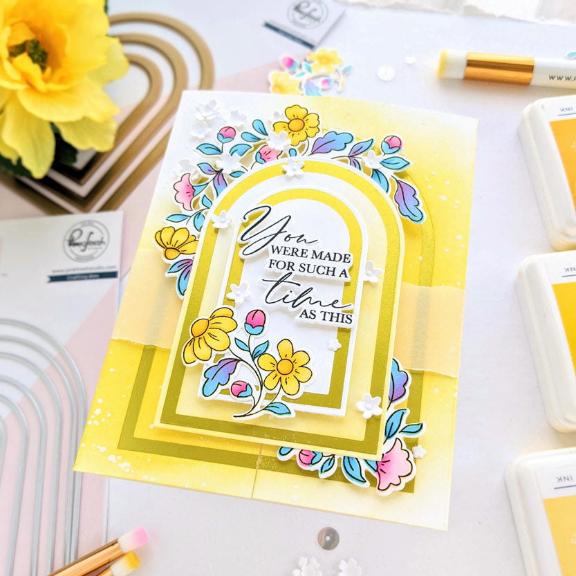 PinkFresh Studio Nested Arches Die Set 193823 Yellow | color-code:ALT04