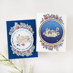 PinkFresh Studio Circle Floral Stencil 194623 Blue Floral | color-code:ALT05