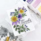 PinkFresh Studio Happy For You Die Set 194823 Purple Thanks | color-code:ALT04