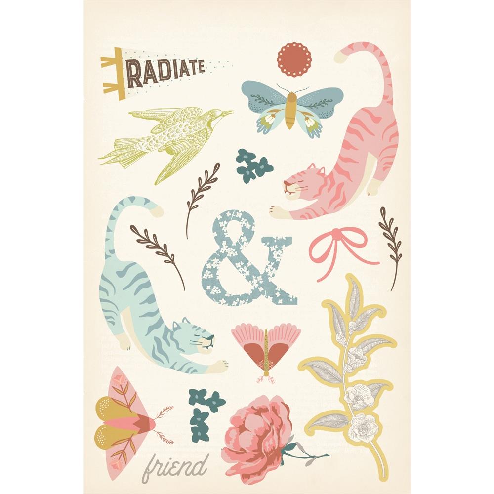 Simple Stories Wildflower Sticker Book 19520 Radiate Animals