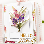 PinkFresh Studio Artistic Magnolias Clear Stamp Set 195223 Mini Album Project | color-code:ALT02