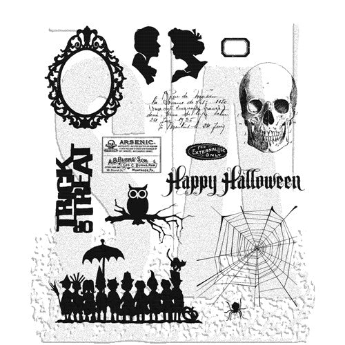Simon Says Stamp! Tim Holtz Cling Rubber Stamps  MINI HALLOWEEN 3 CMS140