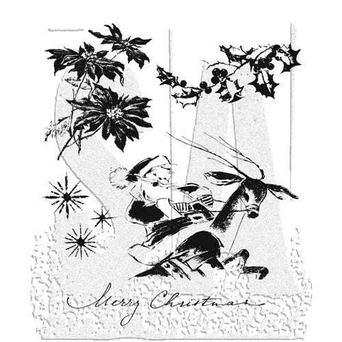 Simon Says Stamp! Tim Holtz Cling Rubber Stamps CHRISTMAS TIME CMS141