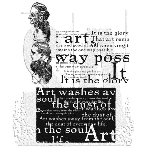 Simon Says Stamp! Stampers Anonymous Cling Rubber Stamps CLASSICS #4 SCF004