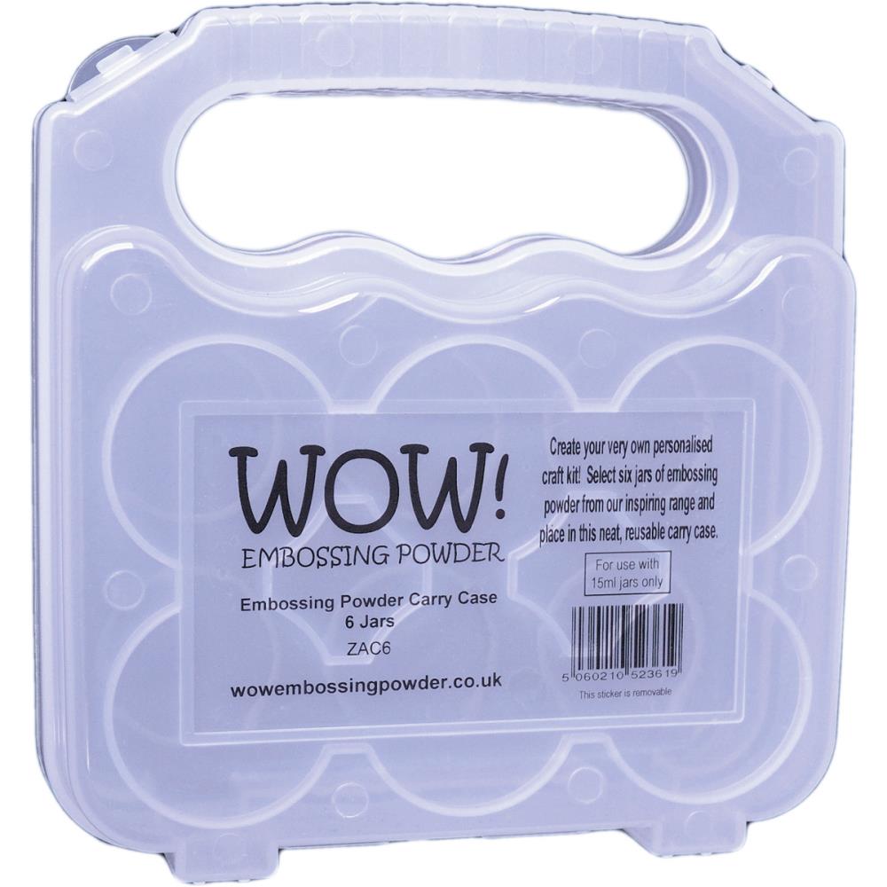 Simon Says Stamp! WOW Embossing Powder CARRY CASE 6 Jars ZAC6